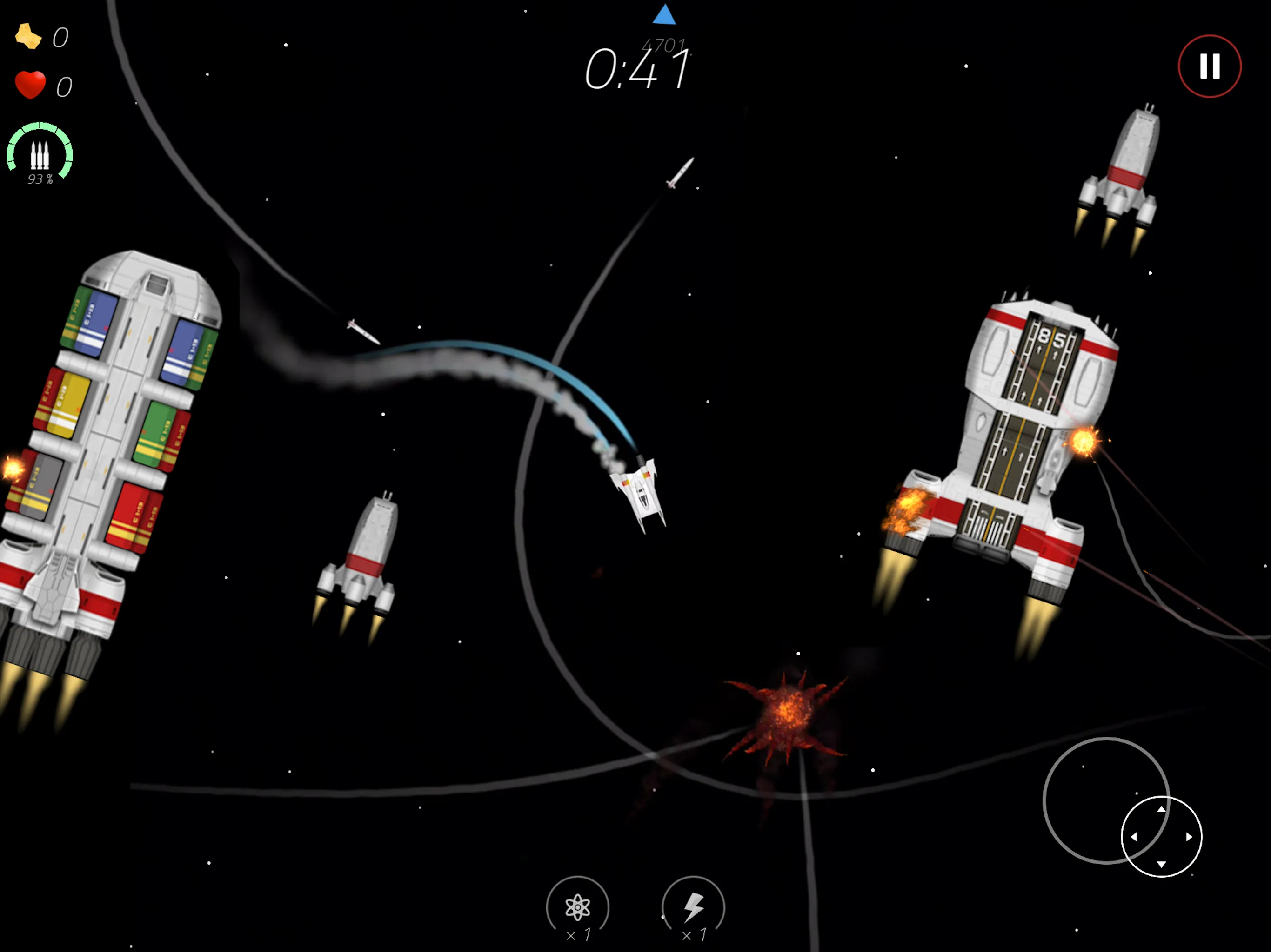 2 Minutes in Space: Missiles! | Indus Appstore | Screenshot