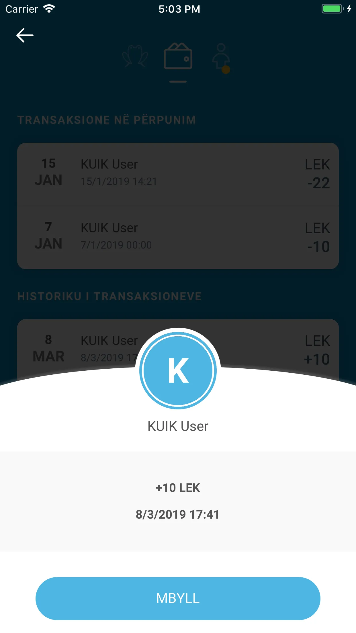 KUIK - Dërgo para menjëherë | Indus Appstore | Screenshot