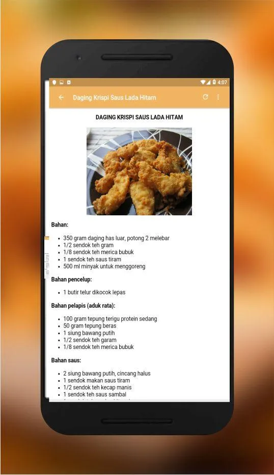 resep masakan crispy offline | Indus Appstore | Screenshot