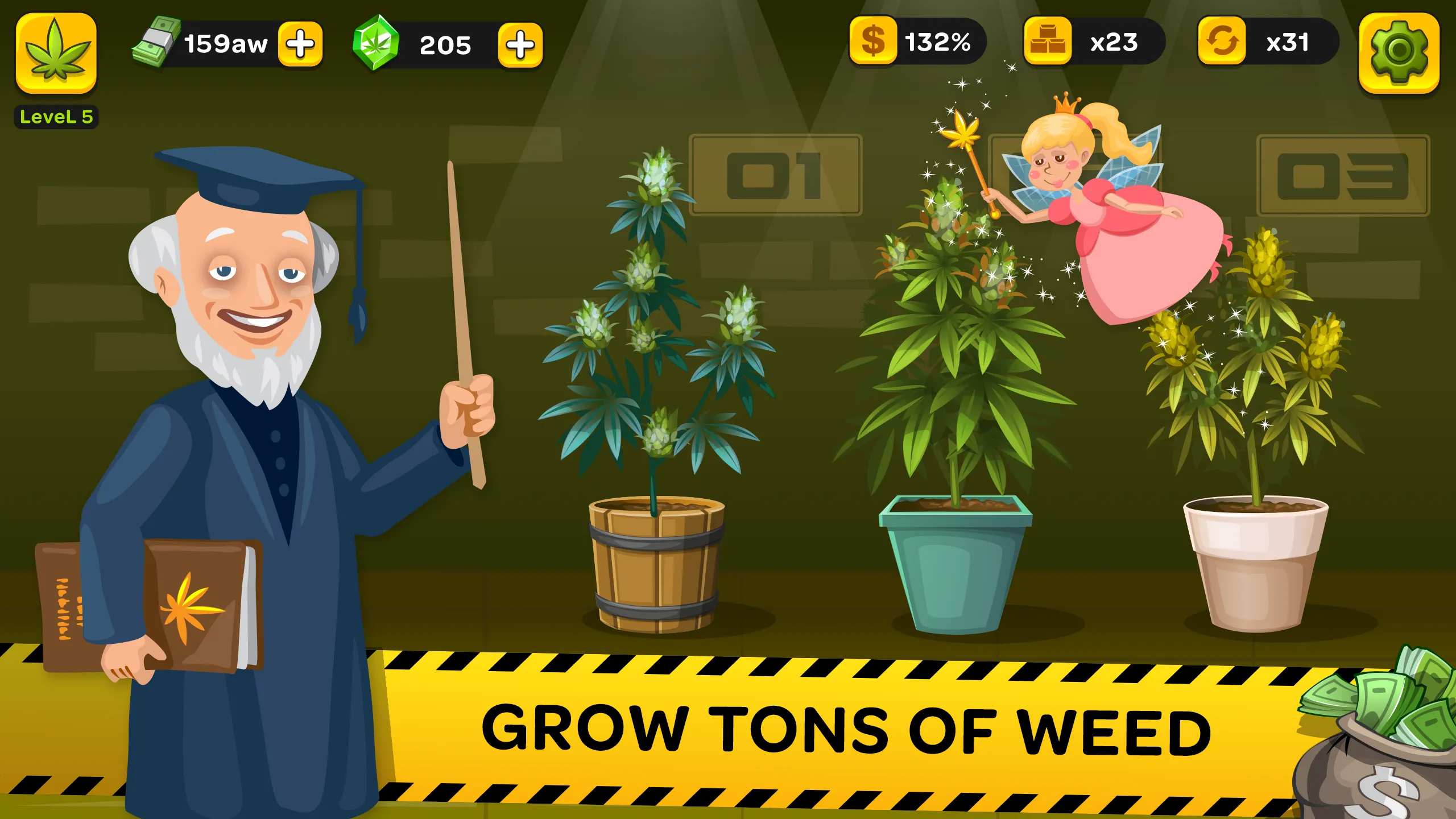 Idle Kush Grower | Indus Appstore | Screenshot