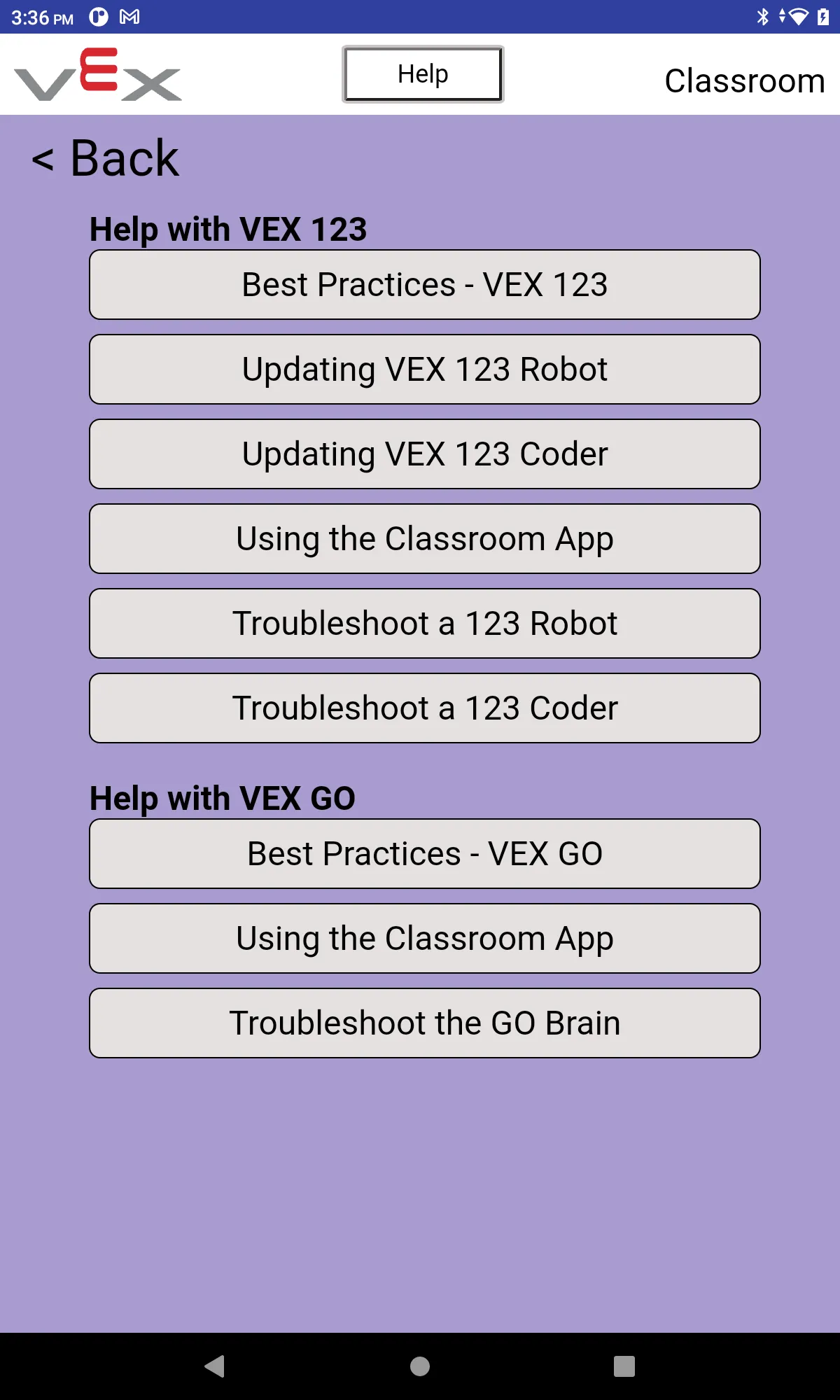 VEX Classroom | Indus Appstore | Screenshot