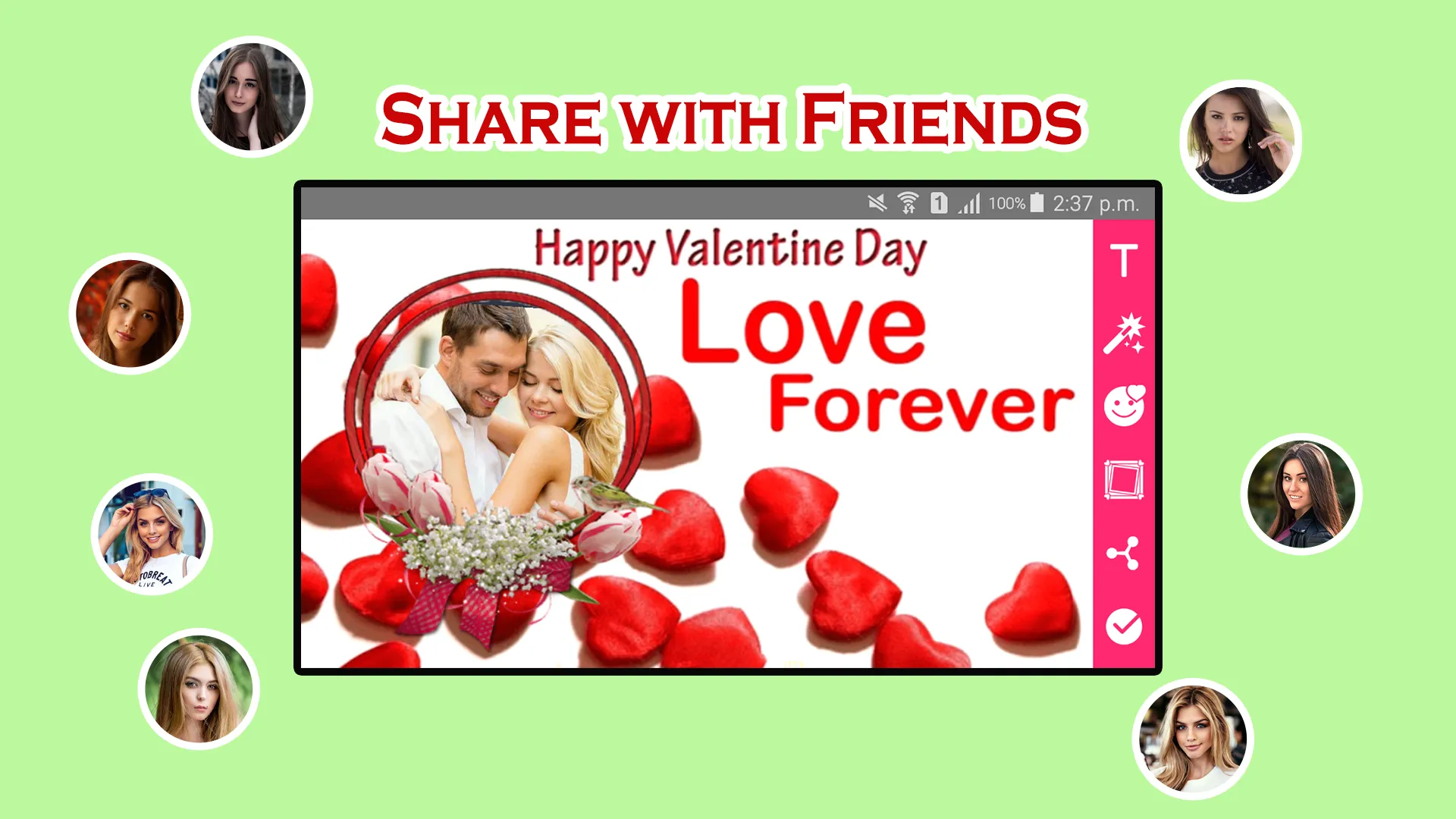 Valentines Day Photo Editor | Indus Appstore | Screenshot