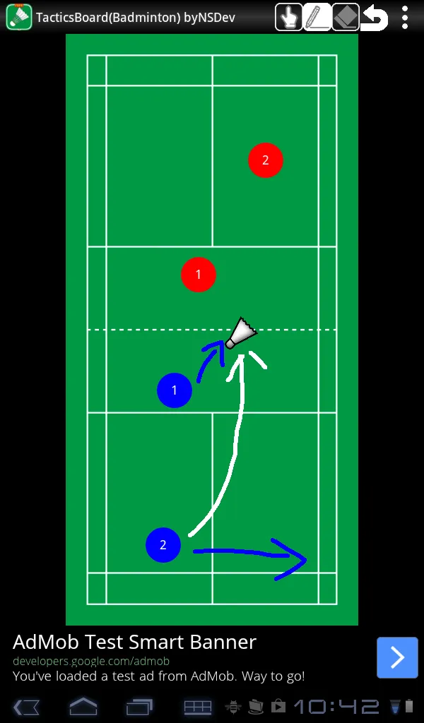 Tacticsboard(Badminton) byNSDe | Indus Appstore | Screenshot