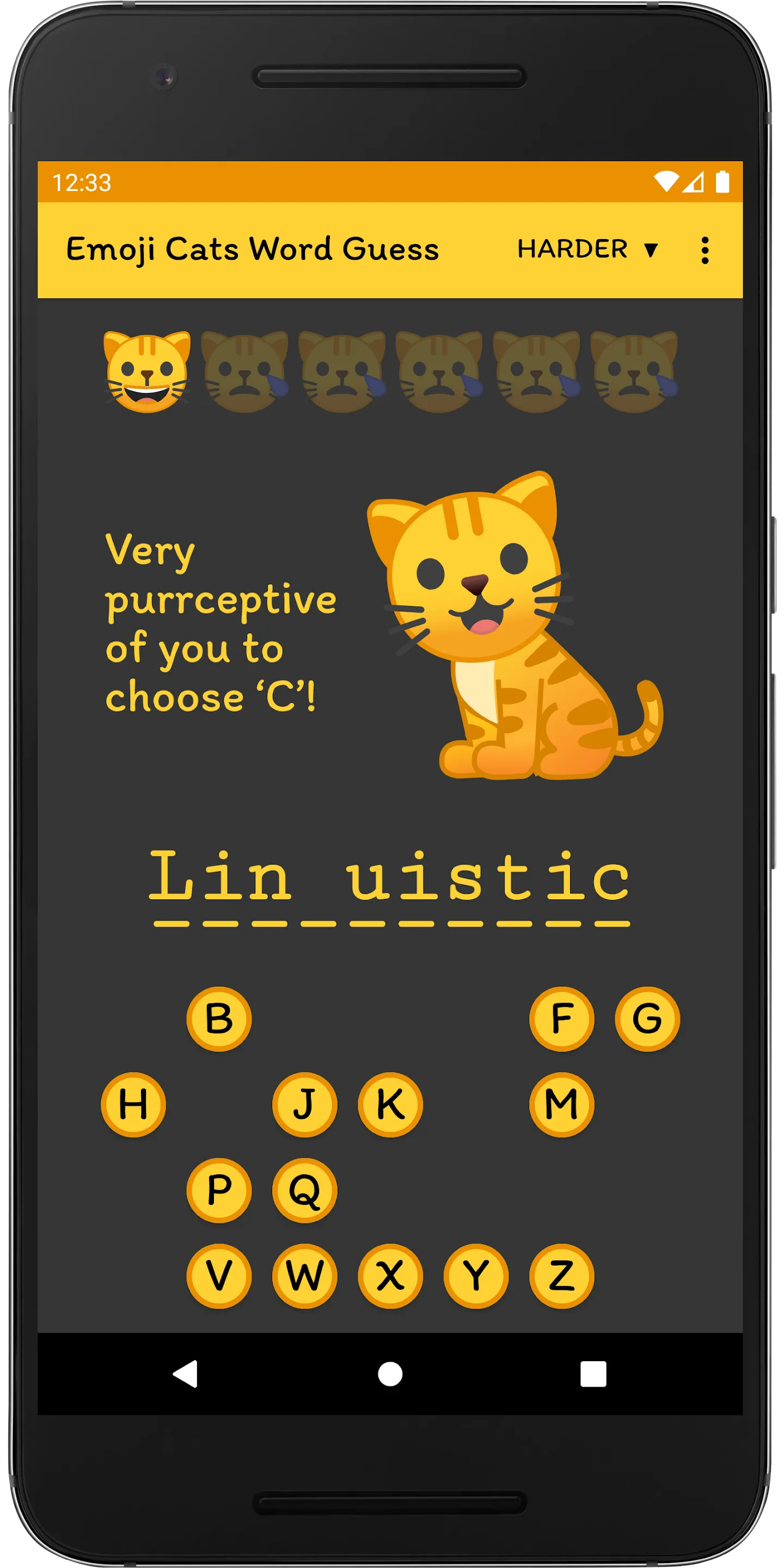 Emoji Cats Word Guess | Indus Appstore | Screenshot