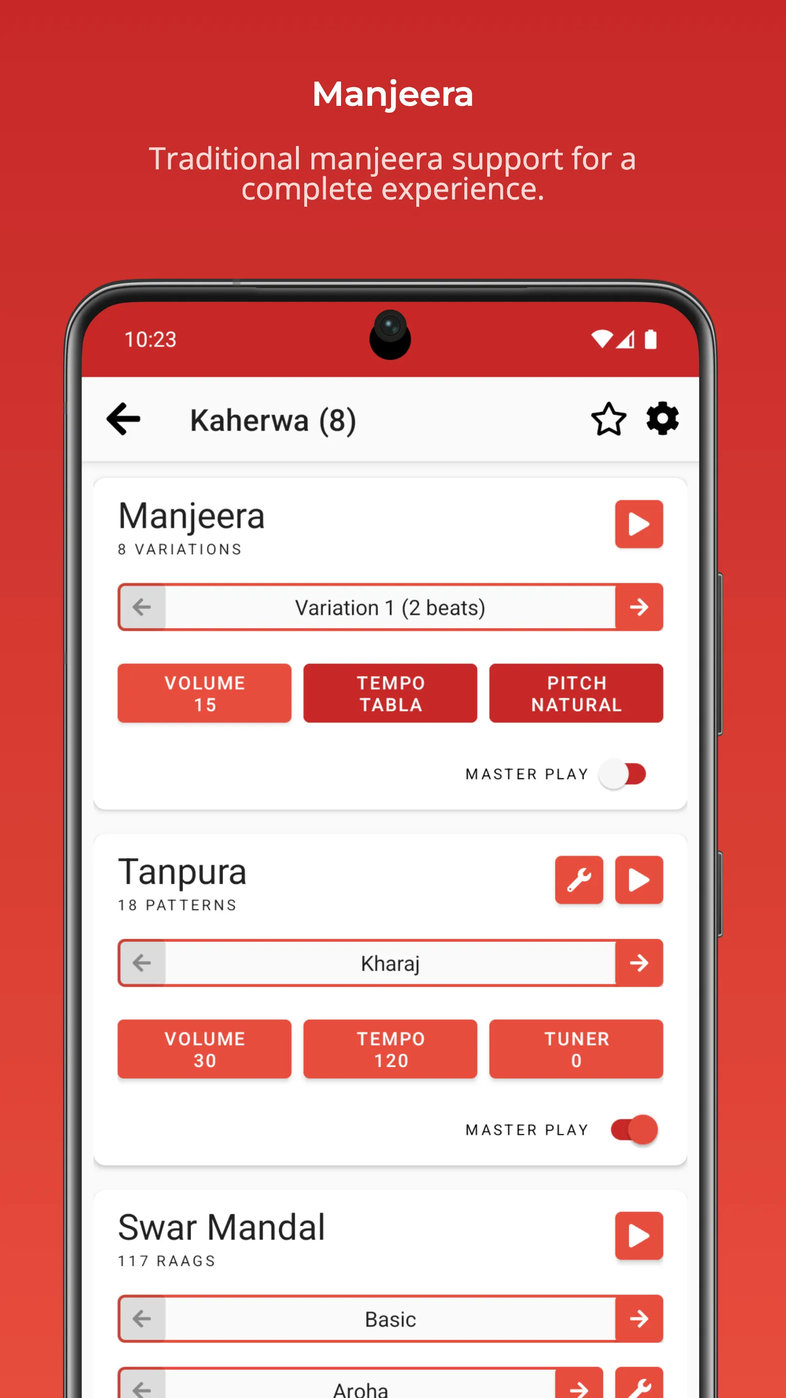 Rhythm with Tabla & Tanpura | Indus Appstore | Screenshot