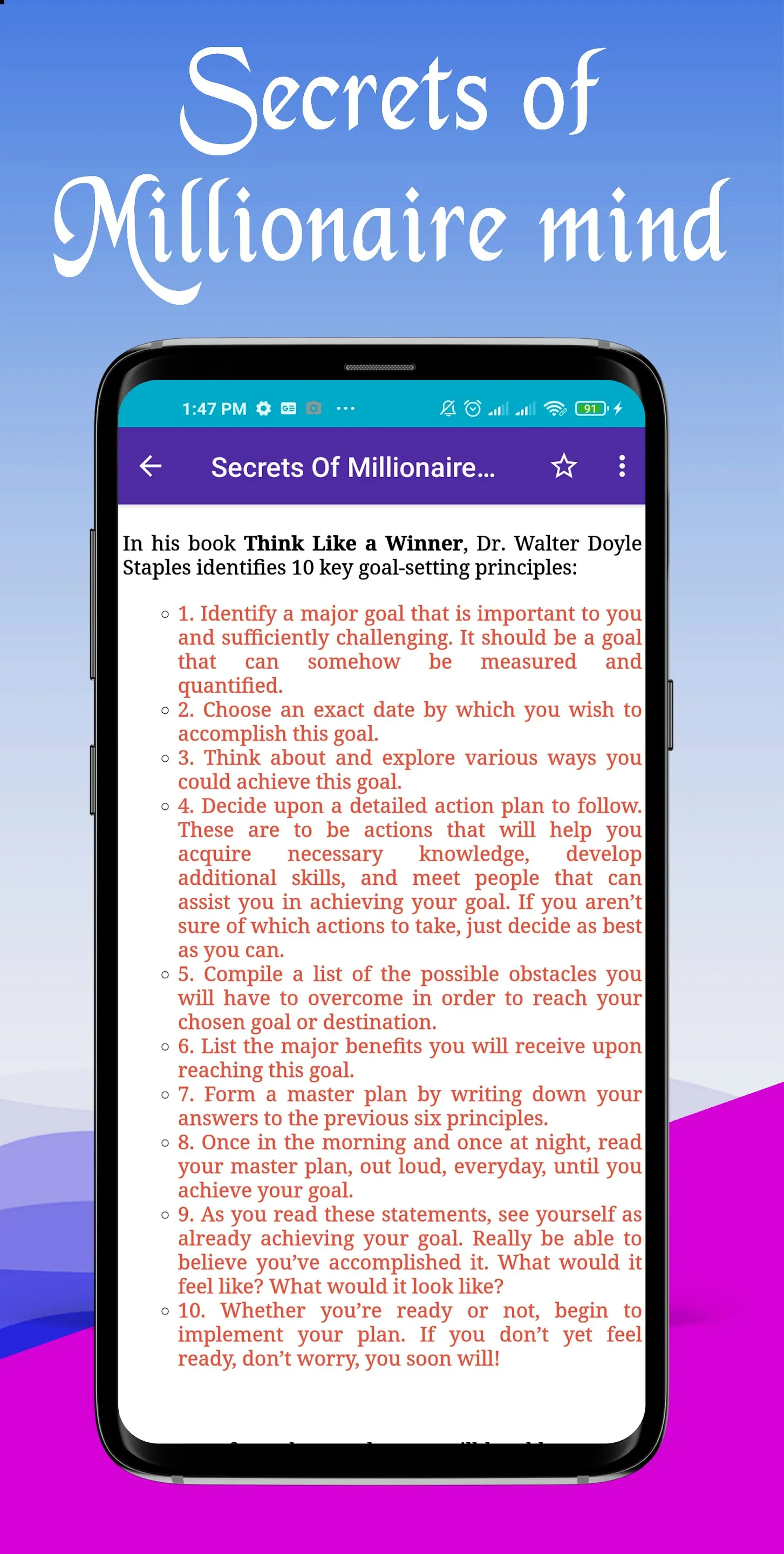 Secrets of Millionaire Mind | Indus Appstore | Screenshot