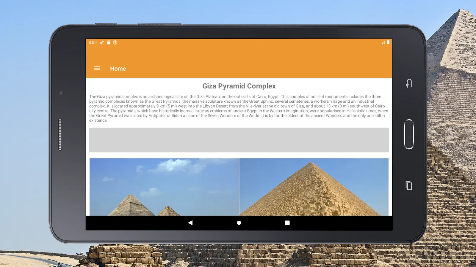 Giza Pyramids Complex | Indus Appstore | Screenshot