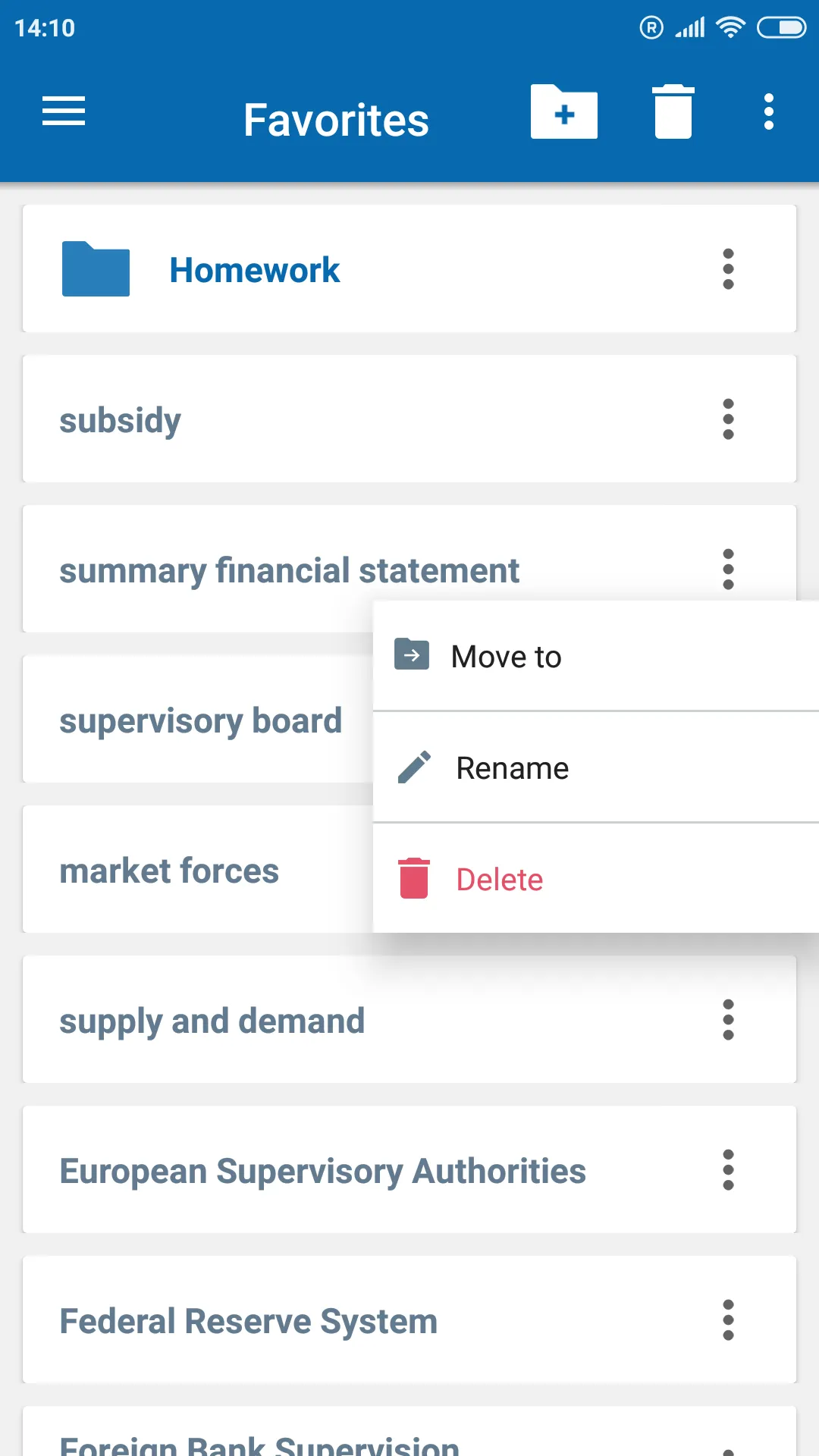 Oxford Dictionary of Finance | Indus Appstore | Screenshot