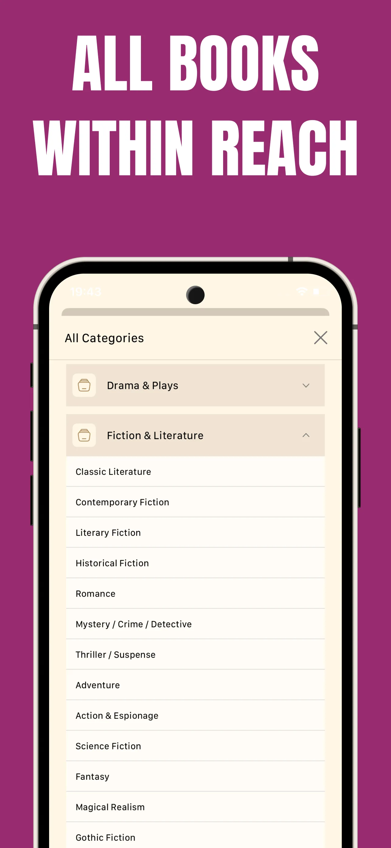 Gutenberg | eBook Reader | Indus Appstore | Screenshot
