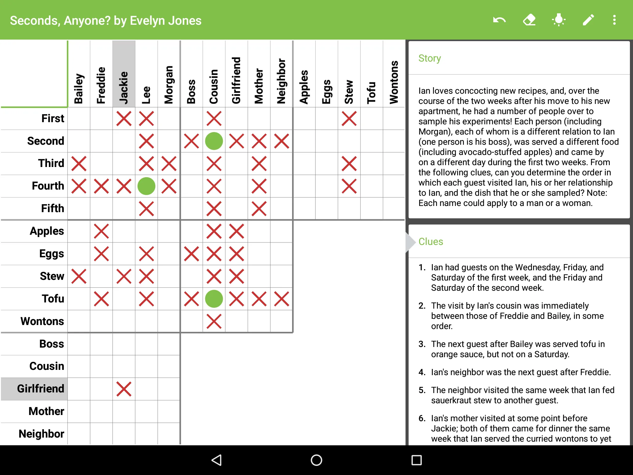 HARD Penny Dell Logic Problems | Indus Appstore | Screenshot