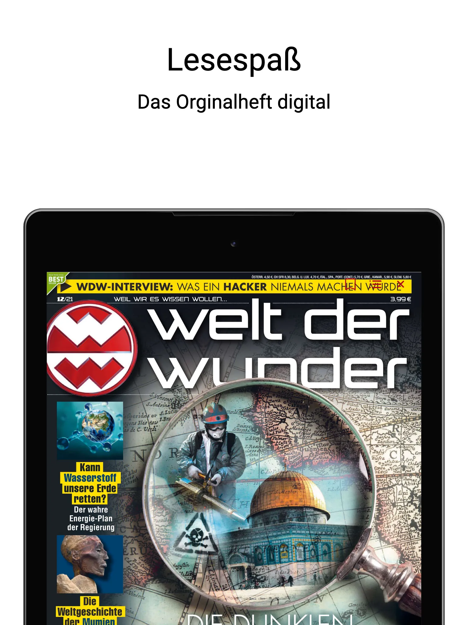 Welt der Wunder - ePaper | Indus Appstore | Screenshot