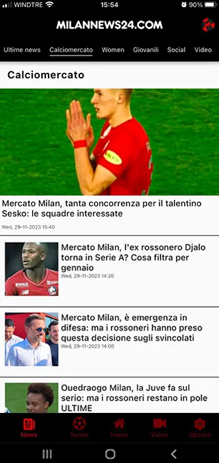 Milannews24 | Indus Appstore | Screenshot