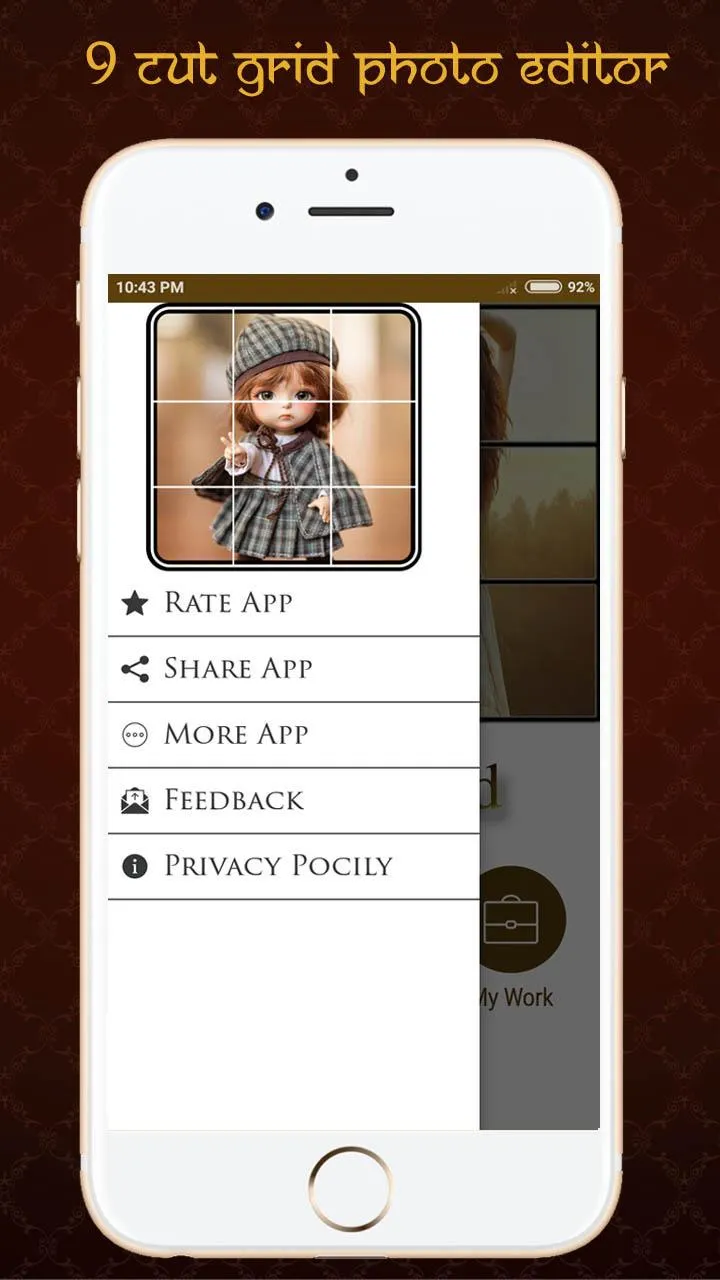 9 Cut Grids Crop Photo Editor | Indus Appstore | Screenshot
