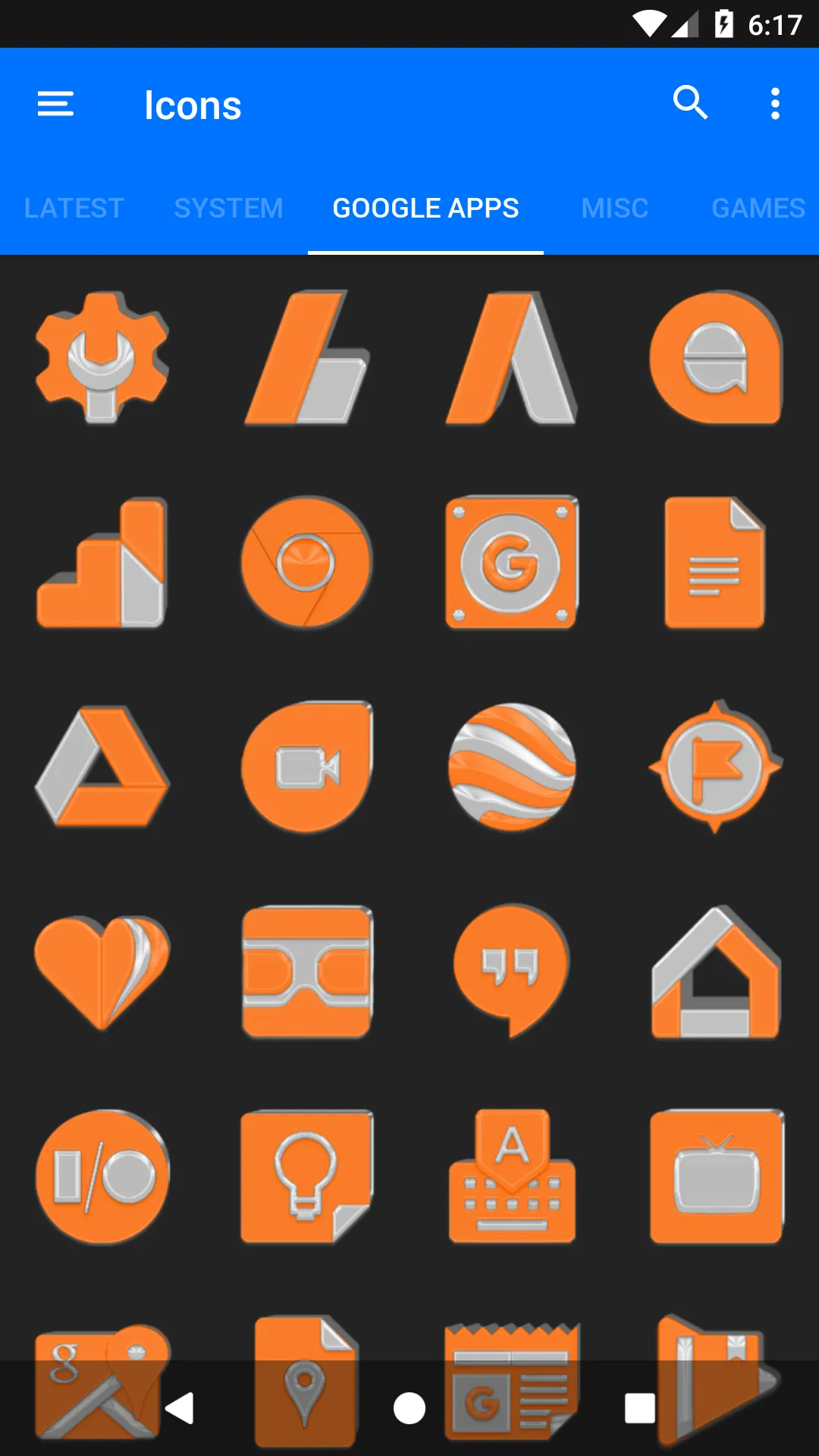 Bright Orange Icon Pack | Indus Appstore | Screenshot