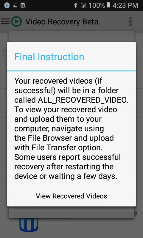 Video Recovery | Indus Appstore | Screenshot