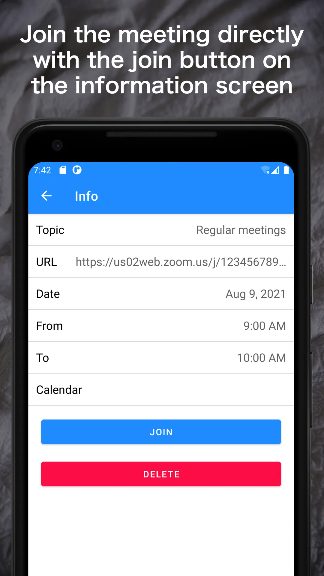 Online Meetings Schedule | Indus Appstore | Screenshot