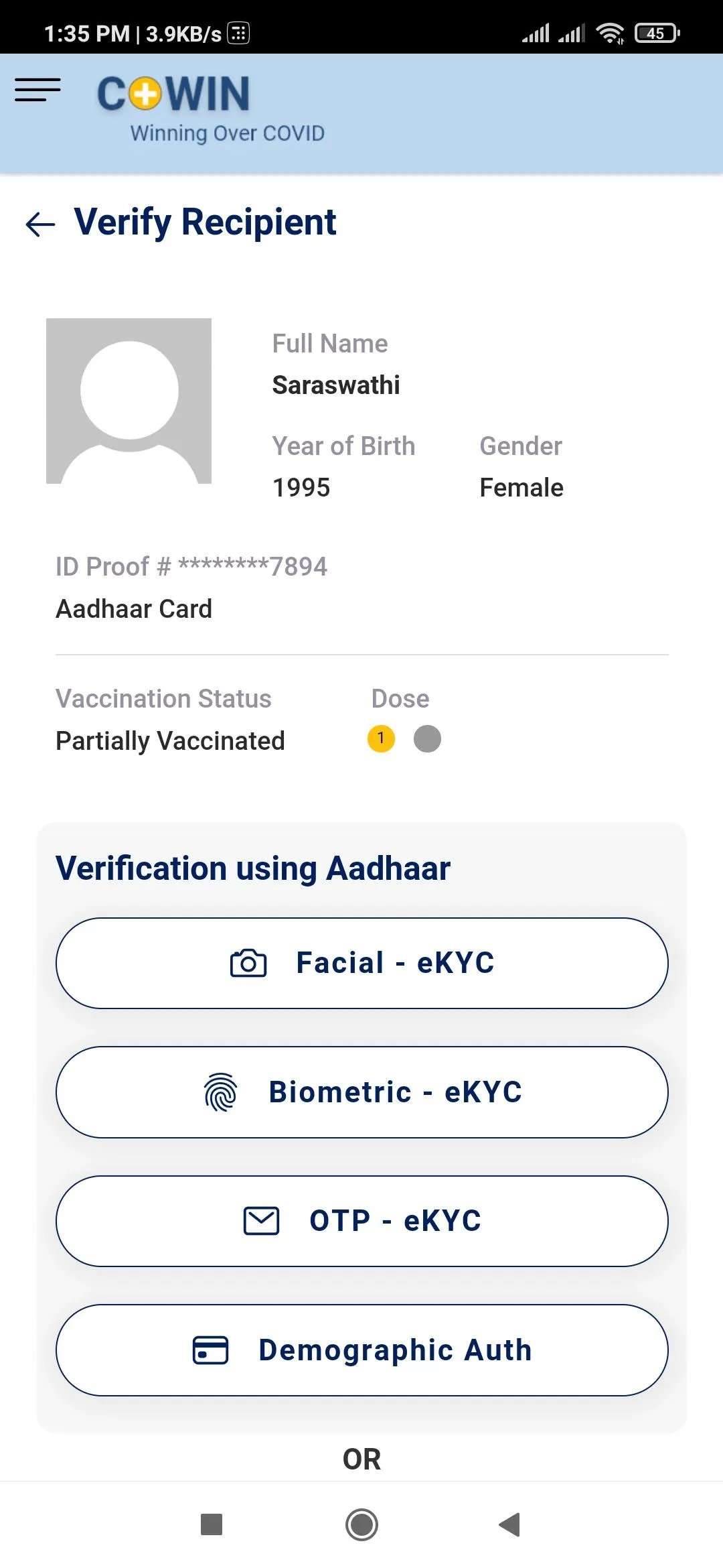 Co-WIN Vaccinator App | Indus Appstore | Screenshot