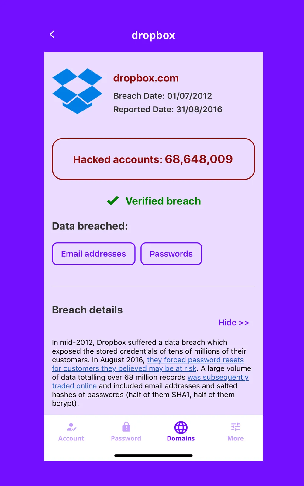 Spamlock - Data Breach Check | Indus Appstore | Screenshot