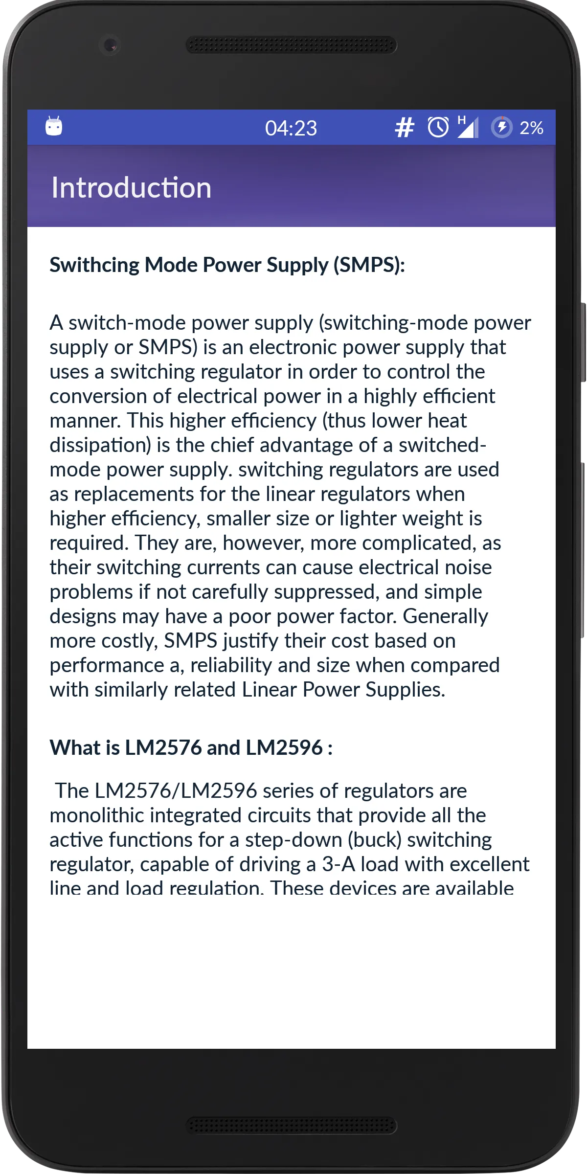 LM2576/96 Calculator | Indus Appstore | Screenshot