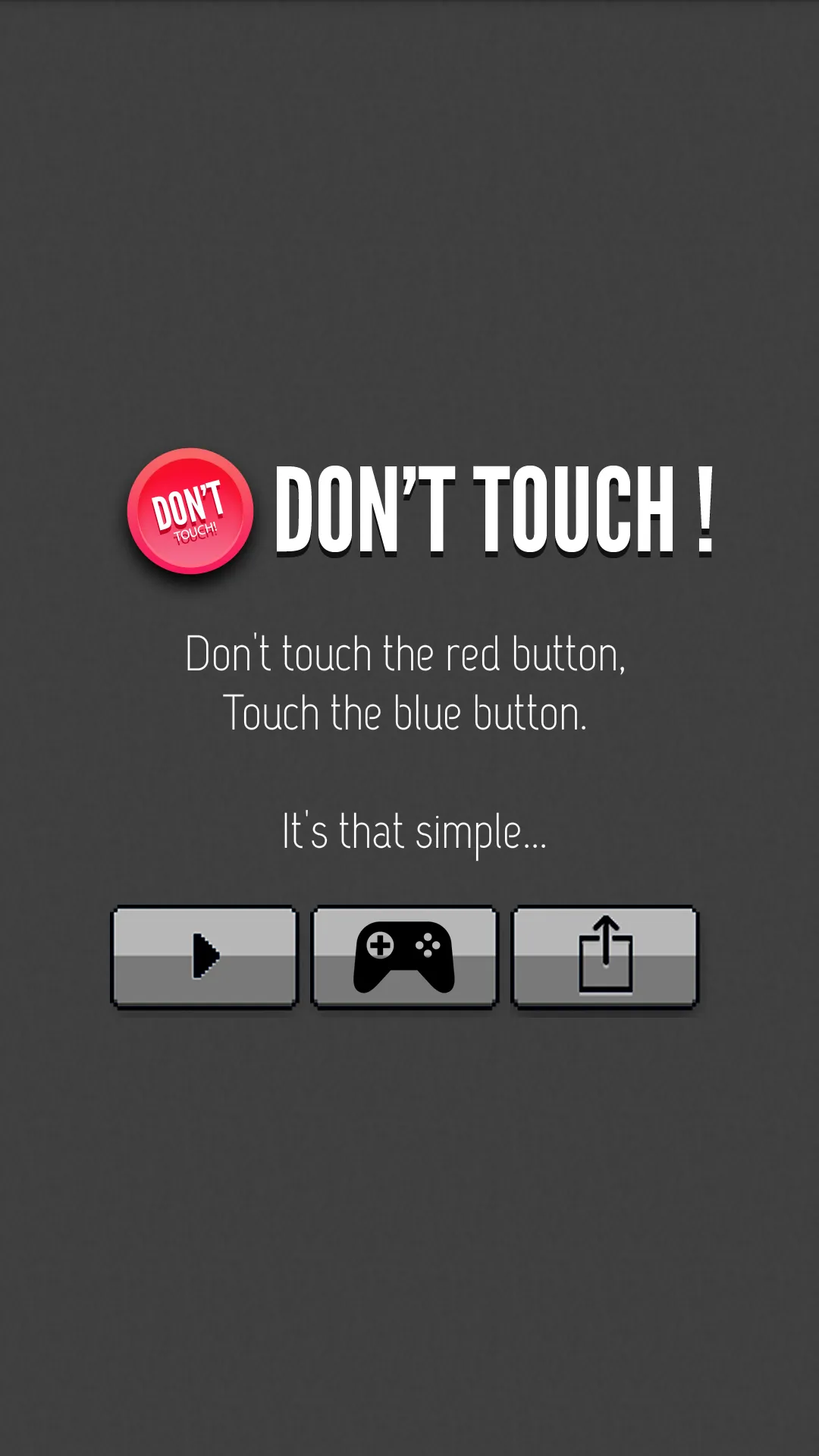 Don't Touch The Red Button! | Indus Appstore | Screenshot