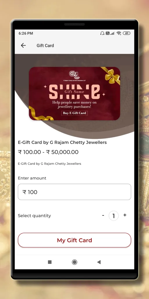 G Rajam Chetty Jewellers | Indus Appstore | Screenshot