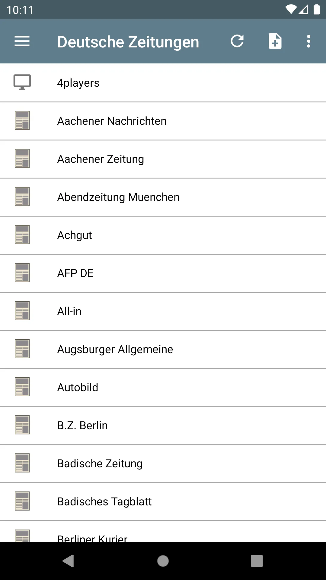 Deutsche Zeitungen | Indus Appstore | Screenshot