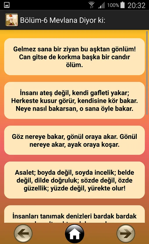 Mevlana'dan Veciz Sözler | Indus Appstore | Screenshot