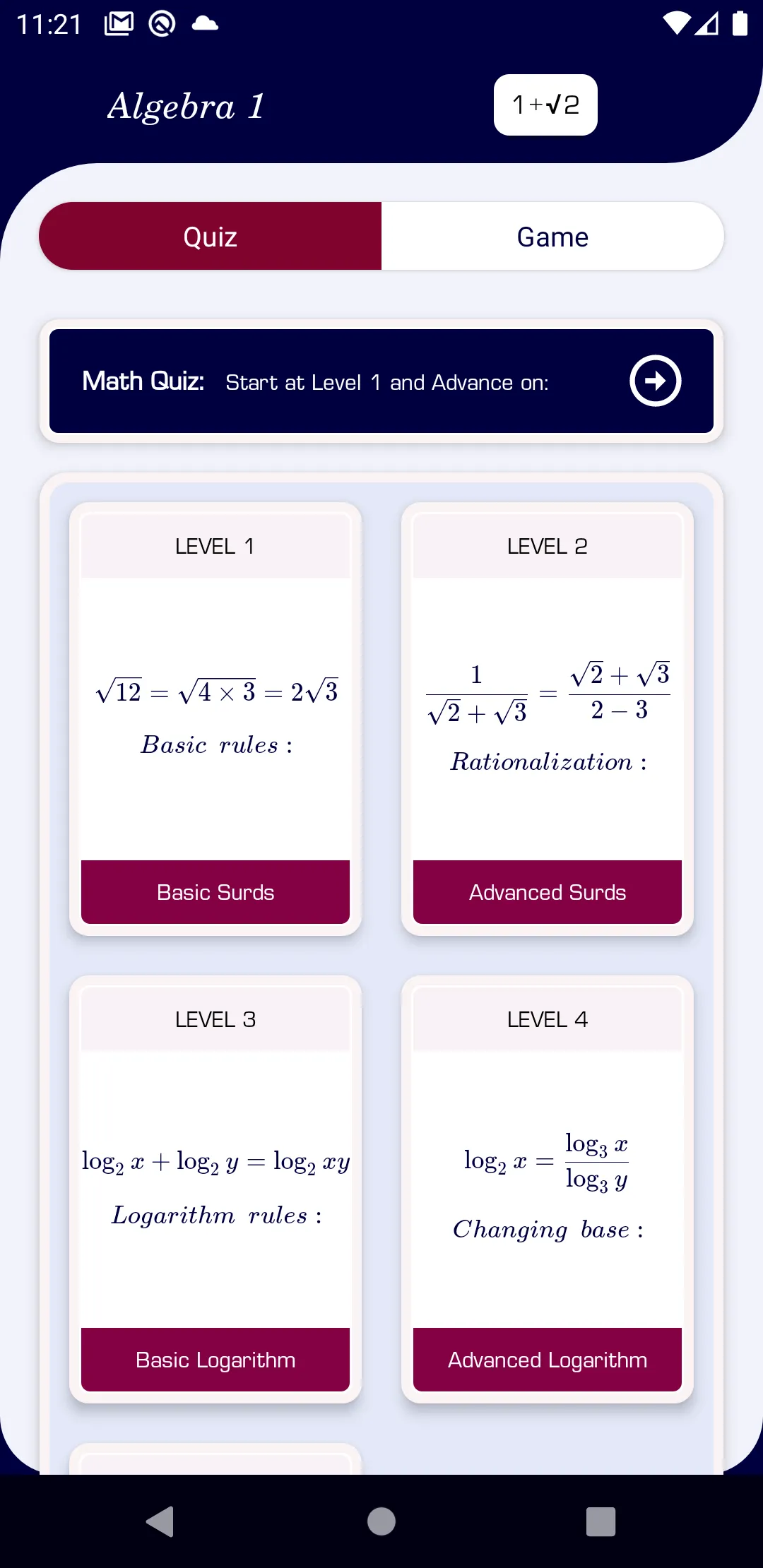 Algebra 1 Pure Math | Indus Appstore | Screenshot