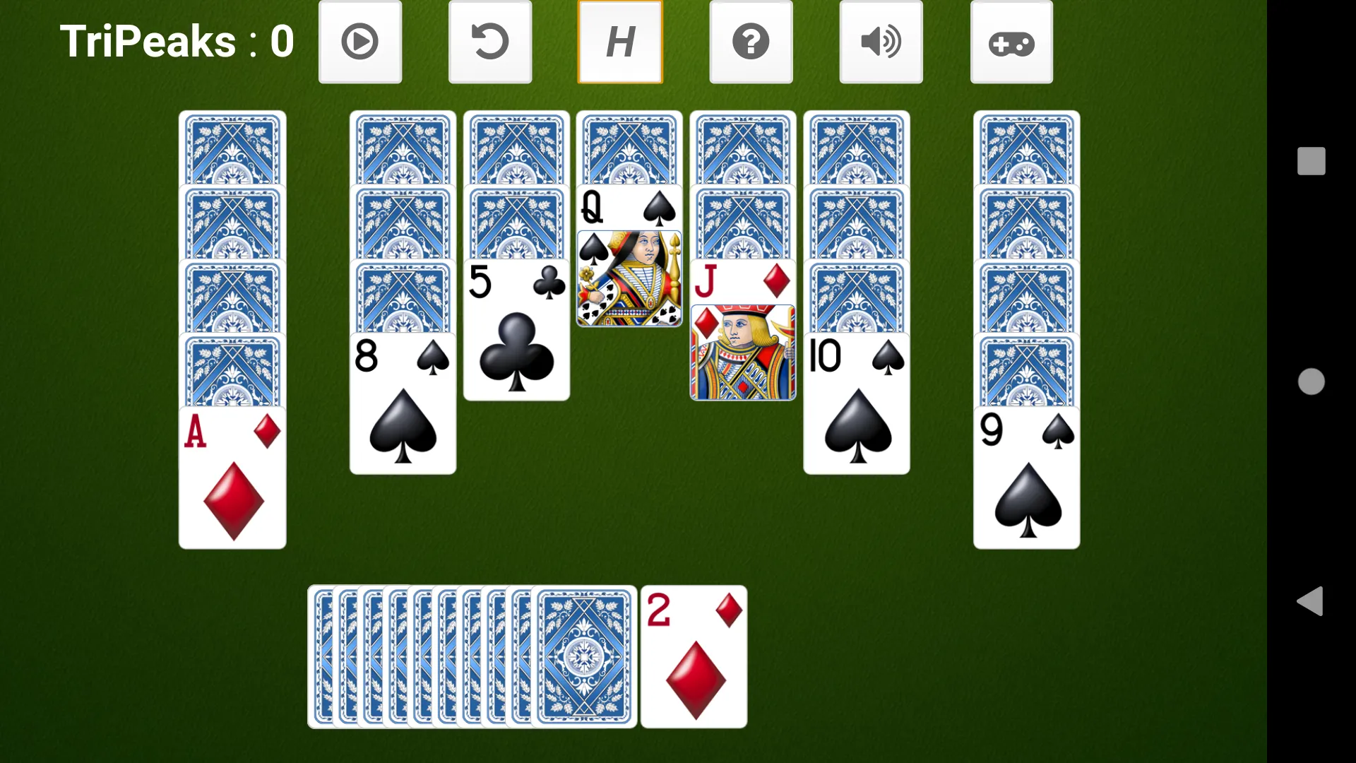 Tri-Peaks Solitaire | Indus Appstore | Screenshot