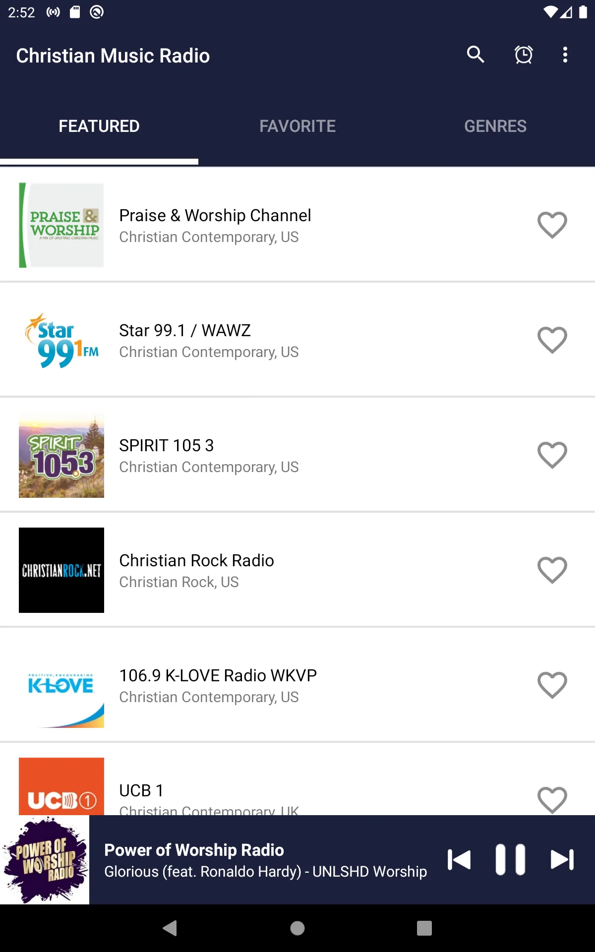 Christian Music Radio Stations | Indus Appstore | Screenshot