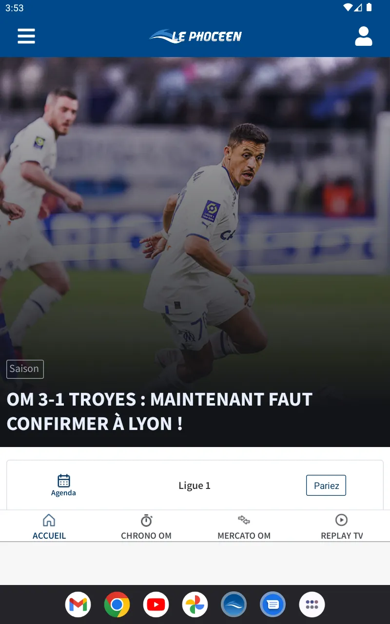 LePhoceen.fr : Actu OM 24h/24 | Indus Appstore | Screenshot