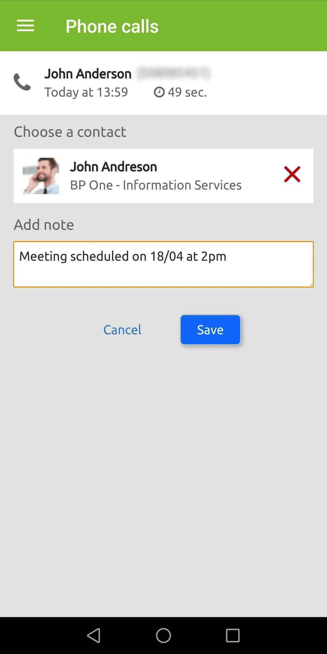 Call Tracker for Livespace CRM | Indus Appstore | Screenshot