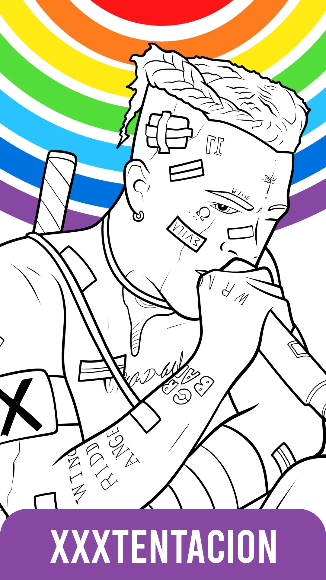 XXTentacion Coloring Book | Indus Appstore | Screenshot