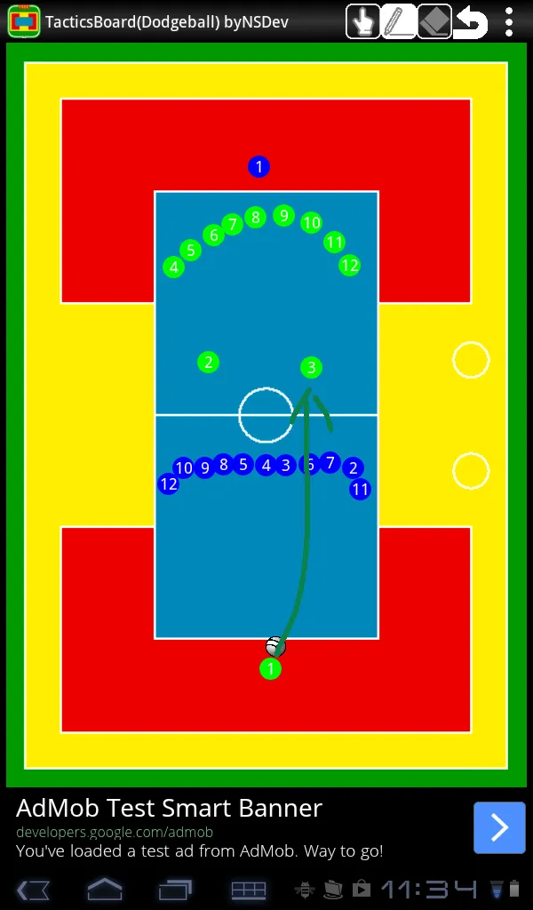 Tacticsboard(Dodgeball) byNSDe | Indus Appstore | Screenshot