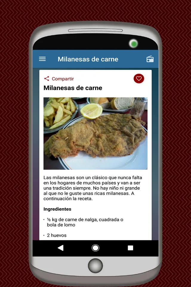 Recetas de Carnes | Indus Appstore | Screenshot