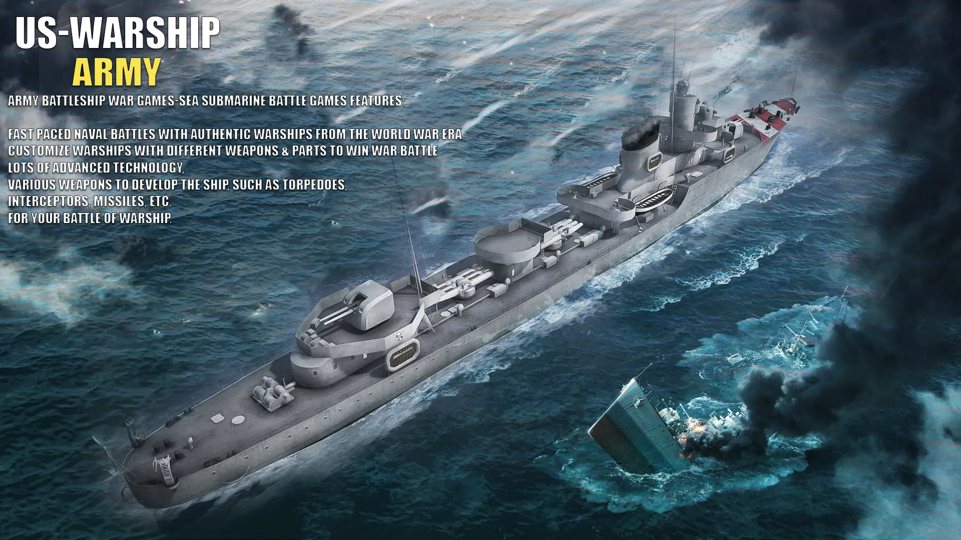 US Warship Army Battle Ship | Indus Appstore | Screenshot