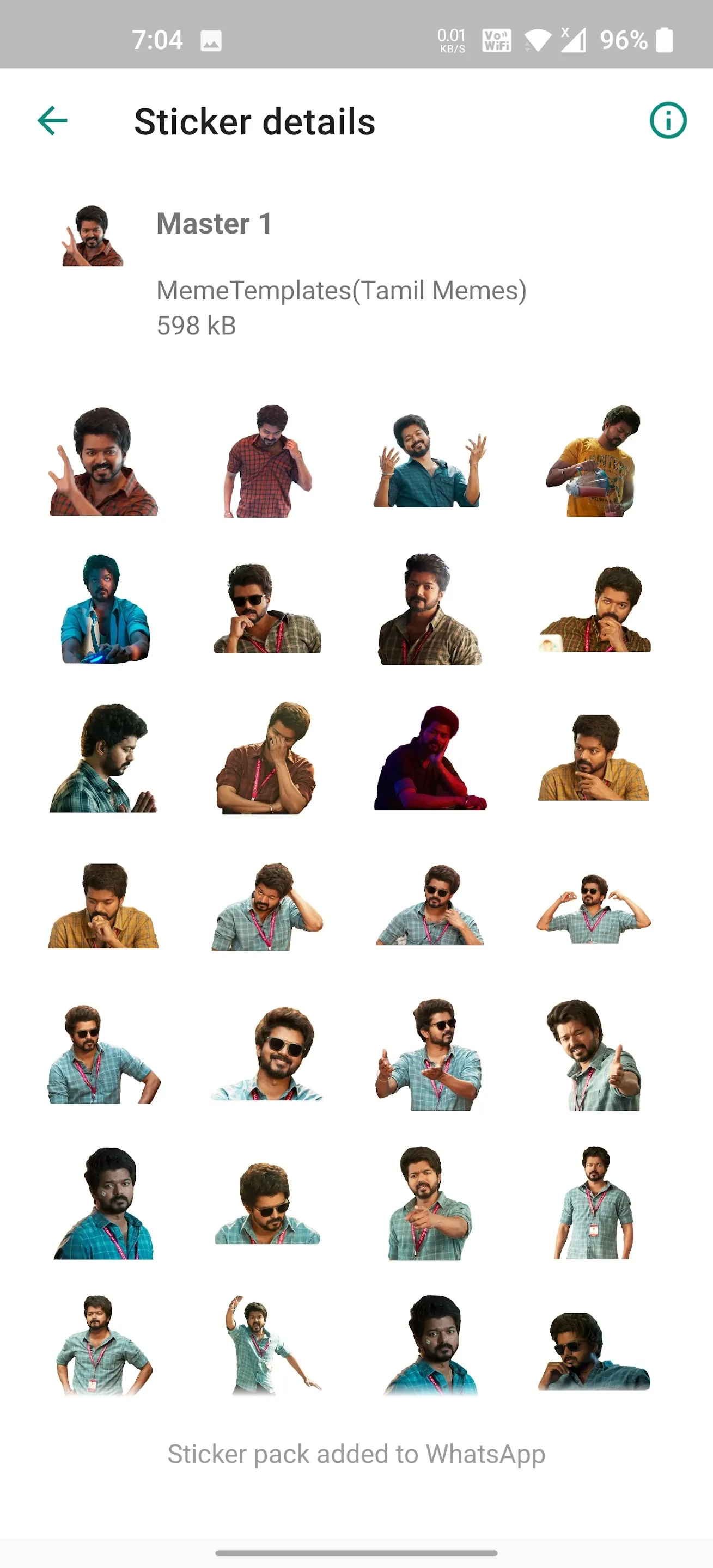 Vijay's Master Stickers | Indus Appstore | Screenshot