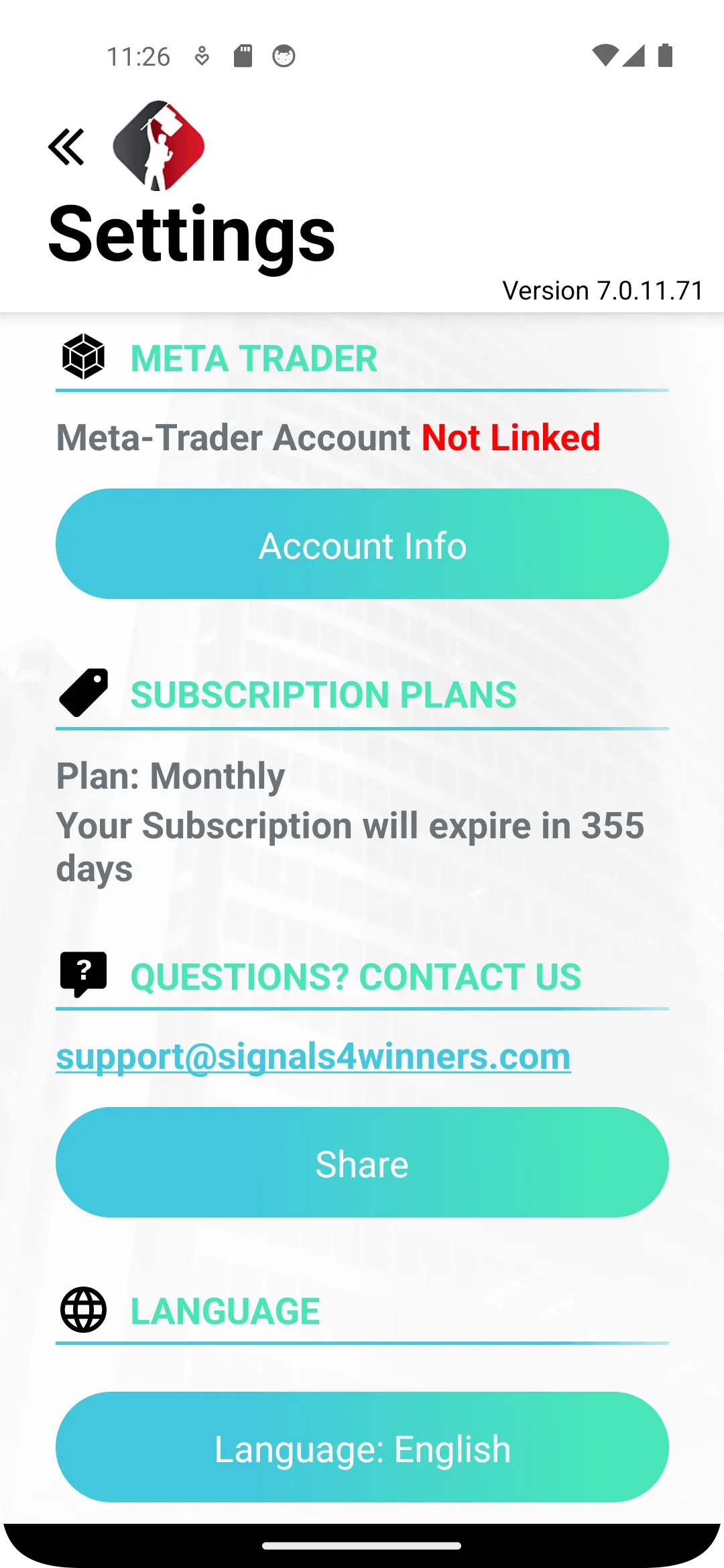 Signals4Winners | Indus Appstore | Screenshot