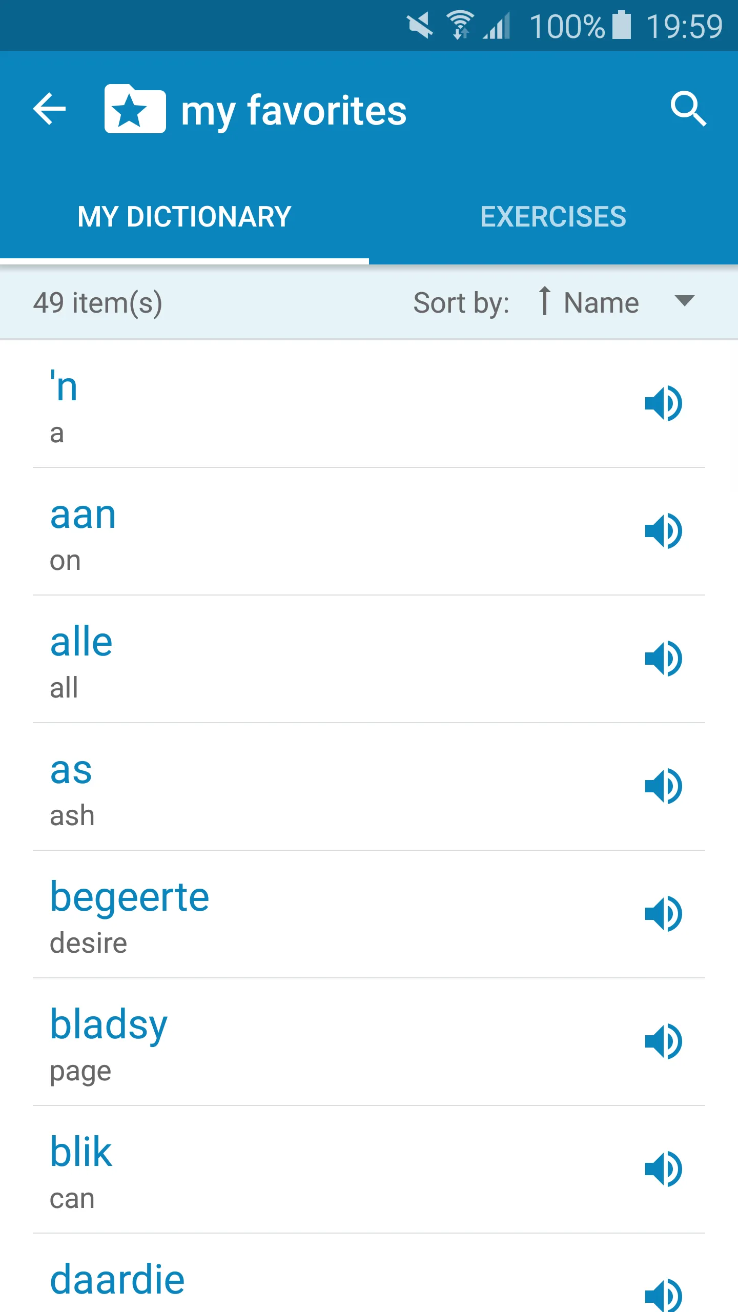 Afrikaans-English Dictionary | Indus Appstore | Screenshot