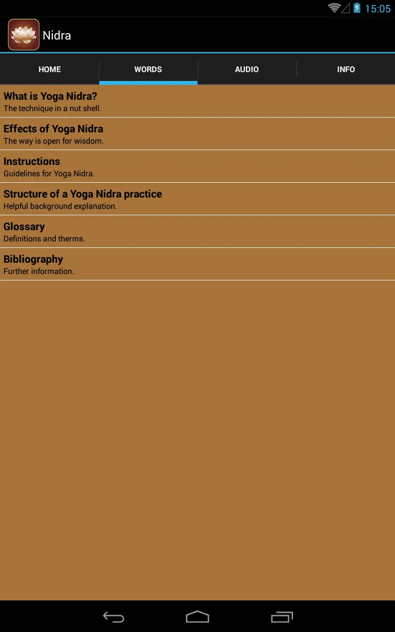 Yoga Nidra english | Indus Appstore | Screenshot