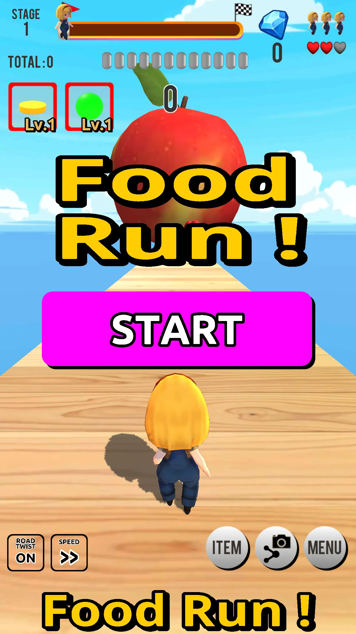 Food Run Game: simple run game | Indus Appstore | Screenshot