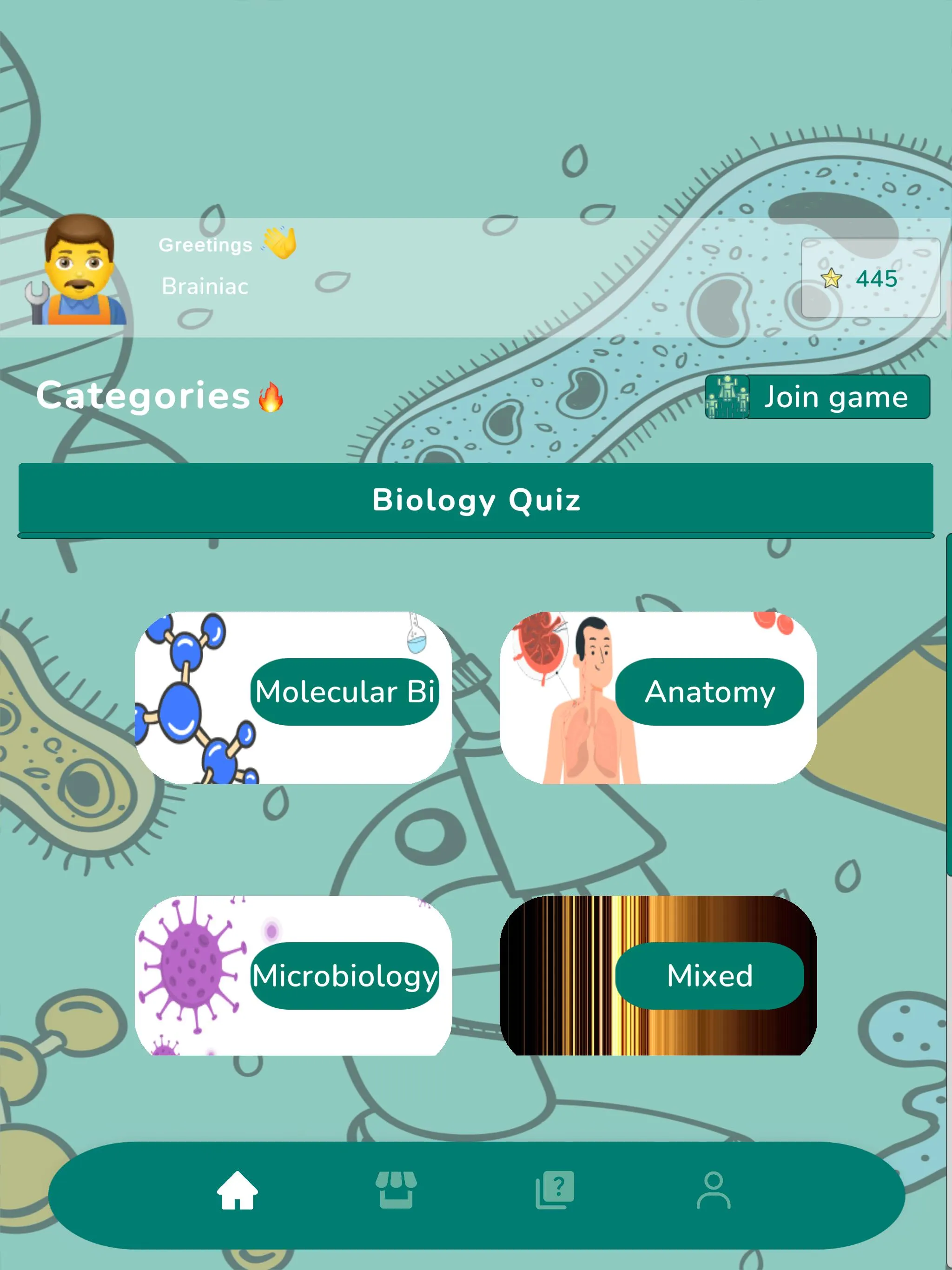 Biology Test Quiz | Indus Appstore | Screenshot