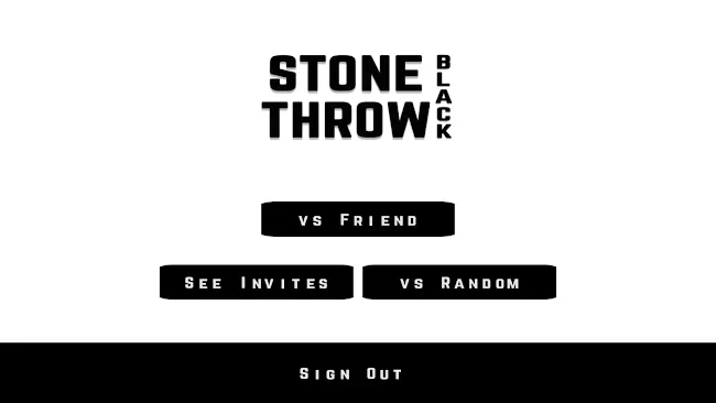 Stone Throw Black | Indus Appstore | Screenshot