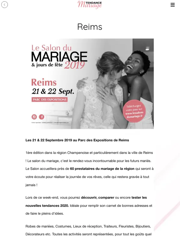 Tendance Mariage | Indus Appstore | Screenshot