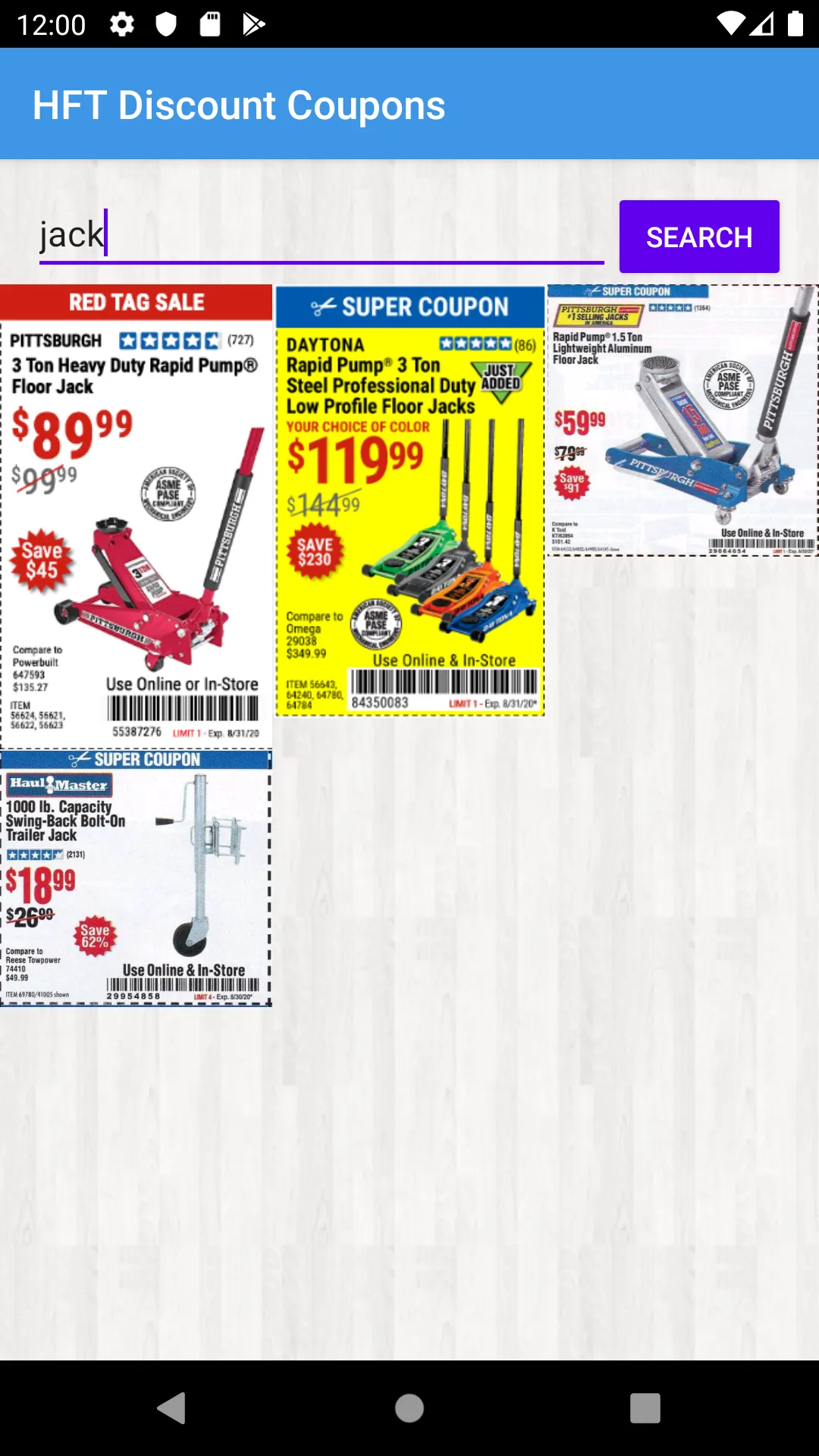 Discout Coupons Harbor Freight | Indus Appstore | Screenshot