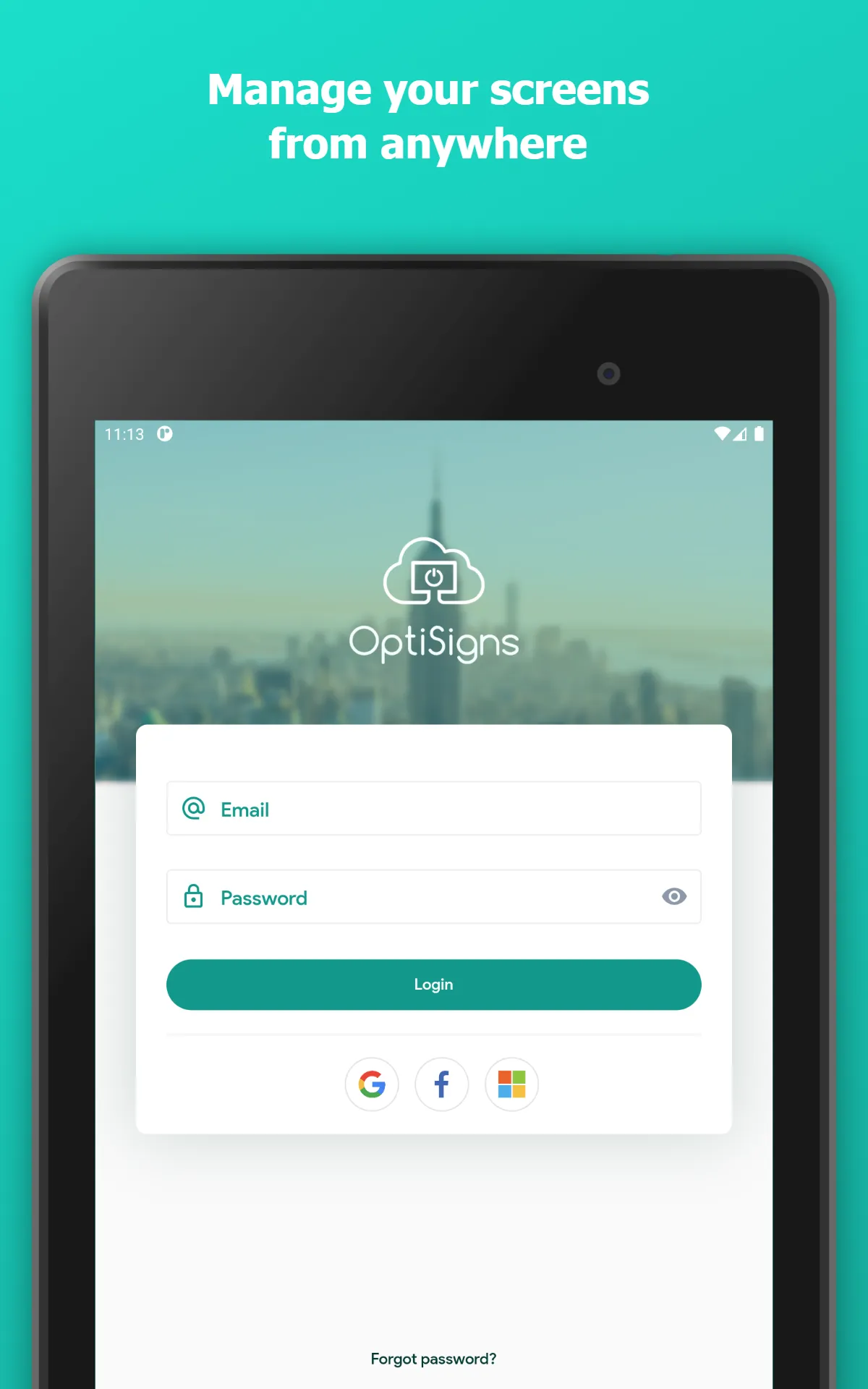 OptiSigns Admin | Indus Appstore | Screenshot