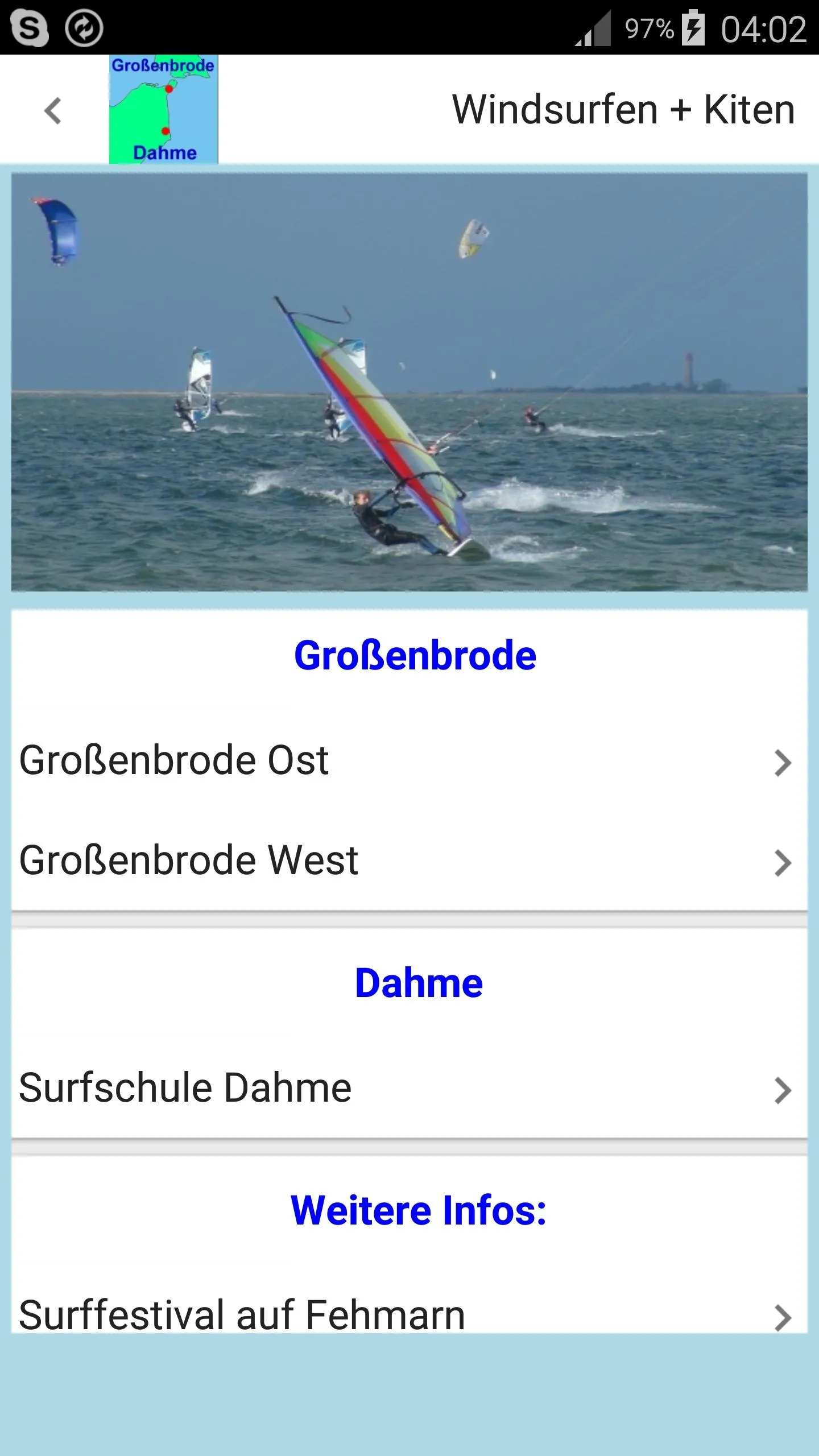 Großenbrode - Dahme App | Indus Appstore | Screenshot