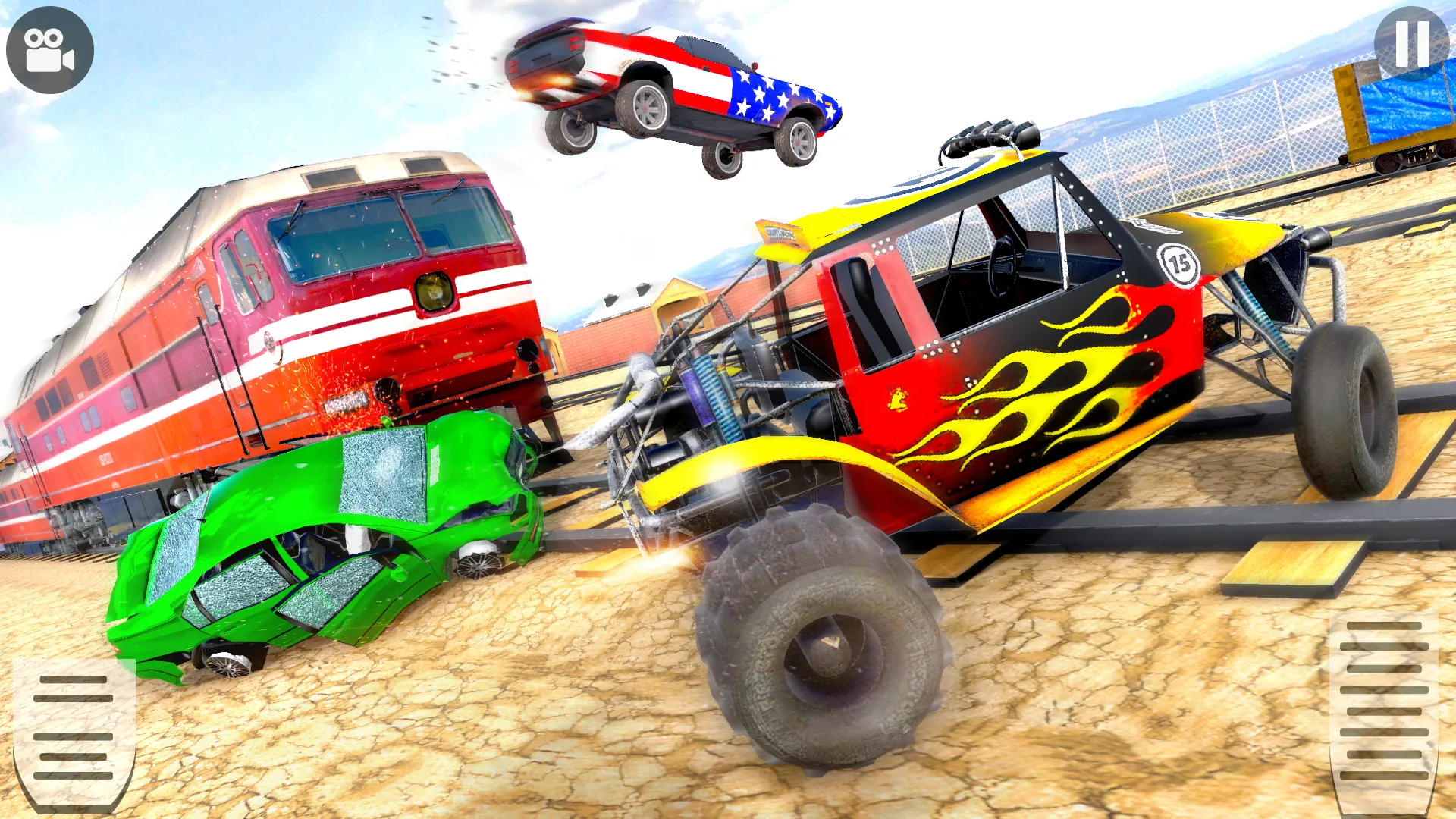 Train Car Crash Derby Game 3D | Indus Appstore | Screenshot