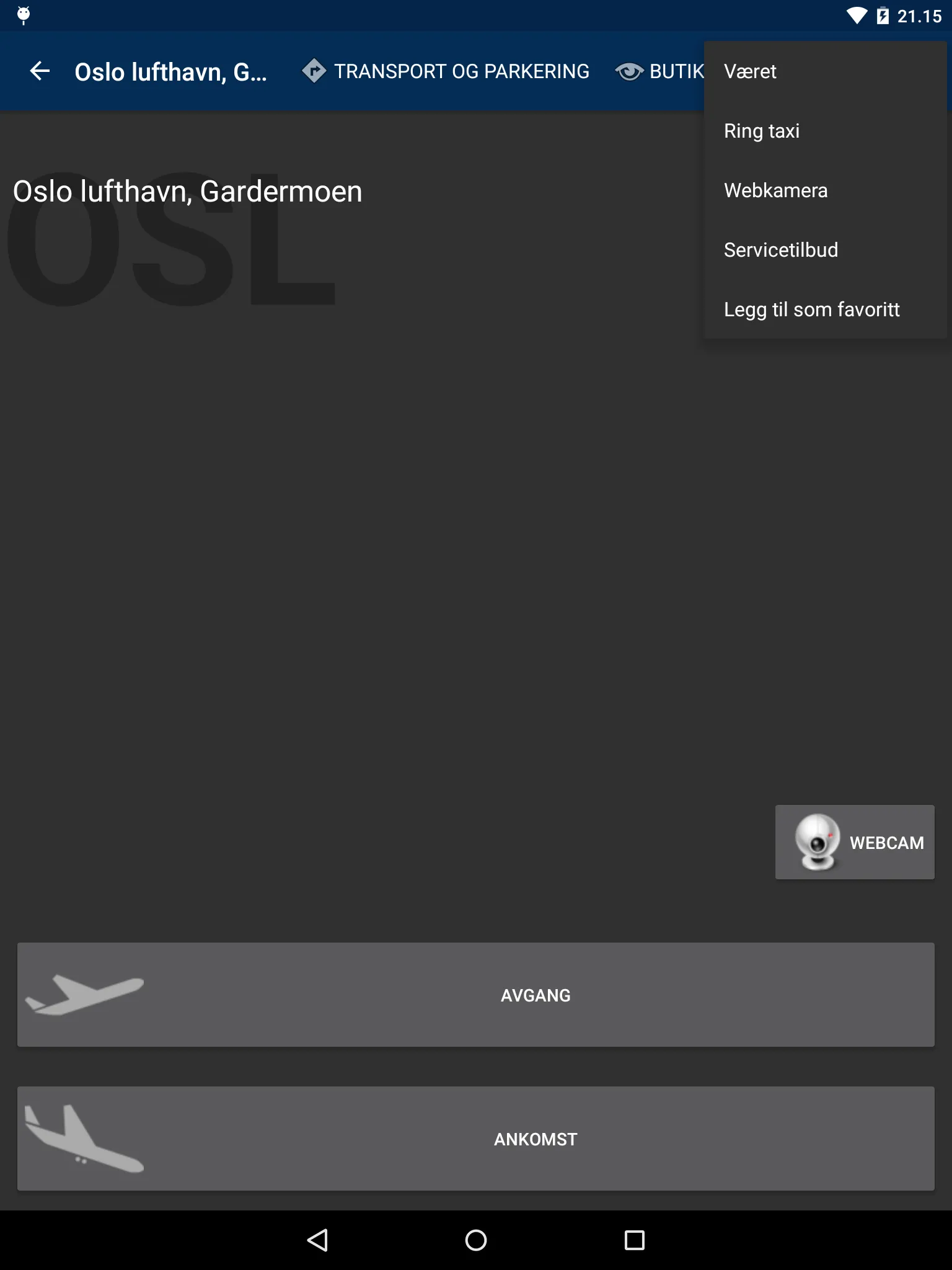 Airports in Norway | Indus Appstore | Screenshot