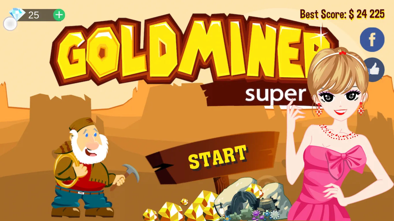 Gold Miner Super | Indus Appstore | Screenshot